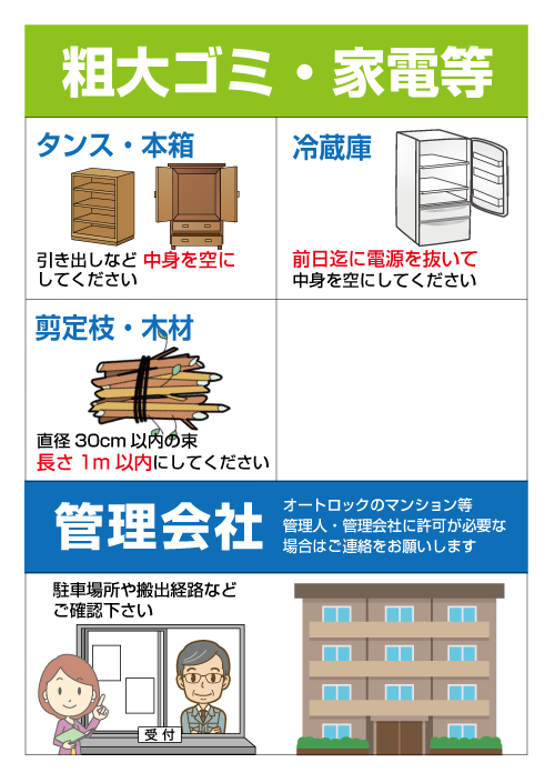 不用品回収時のお願い④